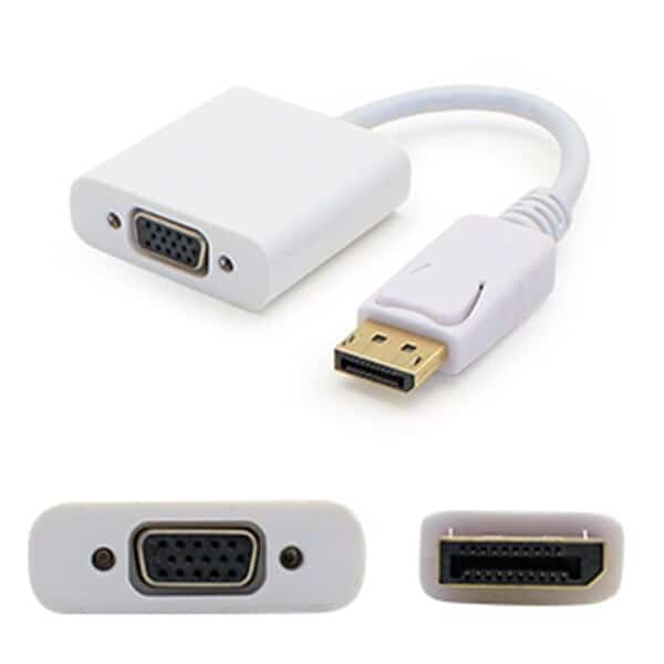 Add-onputer Peripherals, L 8 in. Displayport Male To Vga Female Black Adapter Cable