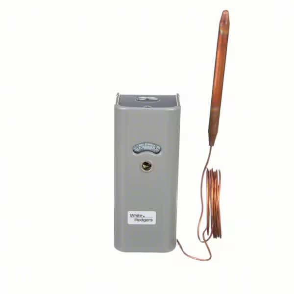 Line Voltage Mechanical Thermostat, Close on Rise, -30 Degrees to 90 Degrees F, SPST