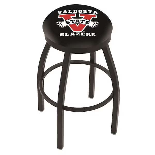 36" Blk Wrinkle Valdosta State Swivel Bar Stool, Accent Ring