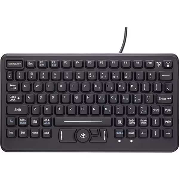 Keyboard, Fully Sealed Rugged, Black