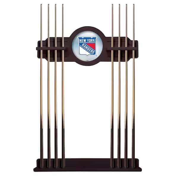 New York Rangers Cue Rack in English Tudor Finish