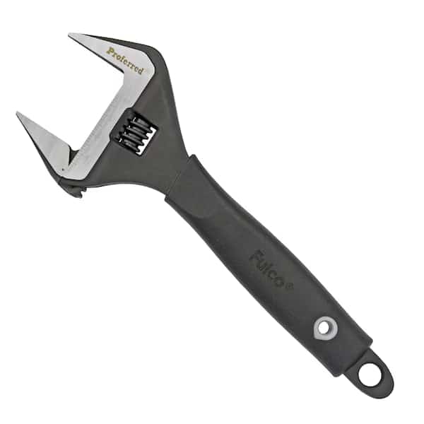 10" Plumbing Adjustable Wrench, Phosphate Finish