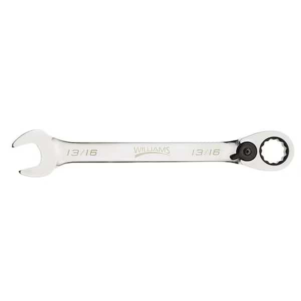 Williams Ratcheting Combo Wrench, 12 pt., 13/16"