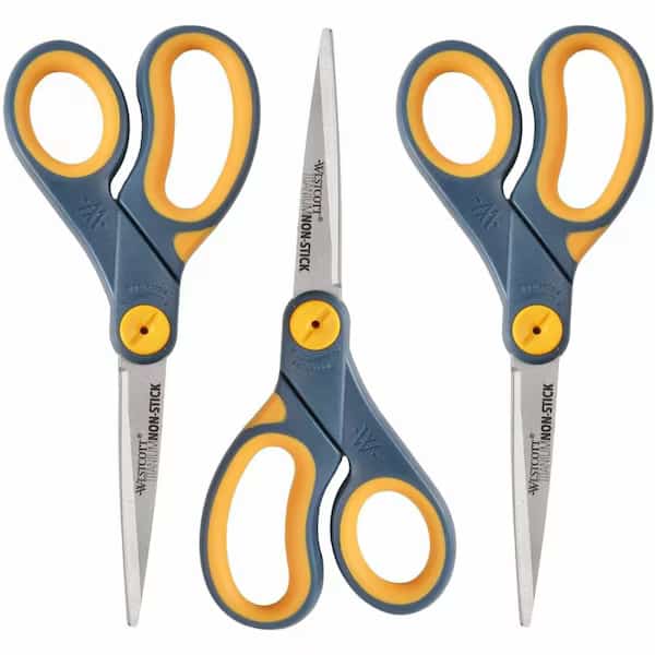 WestcottTitanium Non Stick Scissors, 8" Straight, 2/Pack