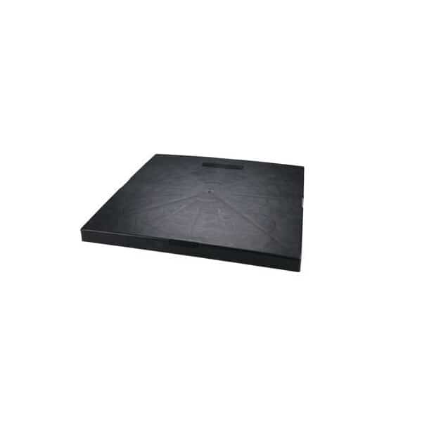 Mounting Pad, Square, 1.4 lb, 30 in L, Blk