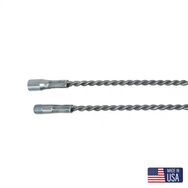 Twisted Steel Extension Handle, 4 ft. Oal, SCHAEFER BRUSH, Mfr# 31438