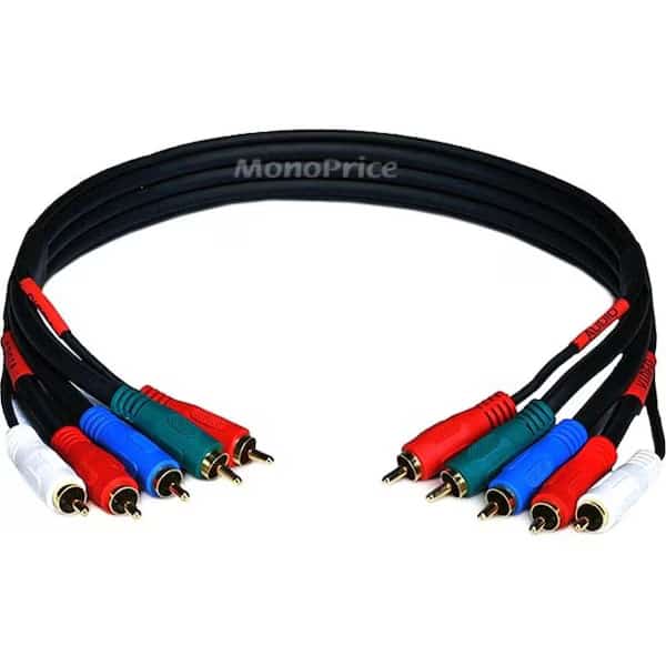 RCA Cable, RG-59/U, 5 RCA, 1.5 ft.