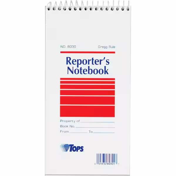 Notebook,Wirebound,PK12, Mfr#: TOP8030, TOPS