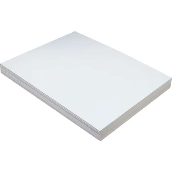 Pacon Medium Tagboard, 12"W x 9"H, White, 100/Pack