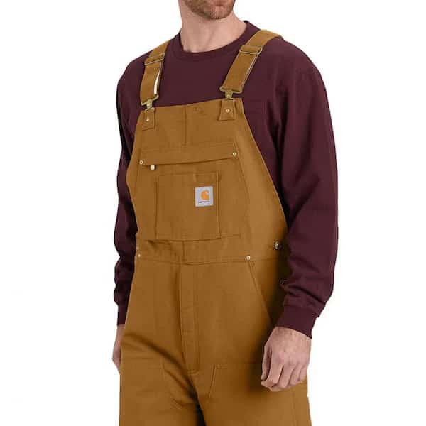106672 Cotton, 12 oz Fabric Weight, 32 in Inseam, Brown, 2XL