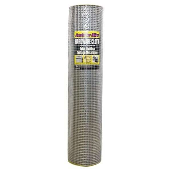 11 03 39 13 Hardware Cloth, 100 ft L, 48 in W, 19 Gauge, 12 x 12 in Mesh, Galvanized