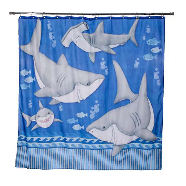 Fishn Sharks - Under Water Shower Curtain