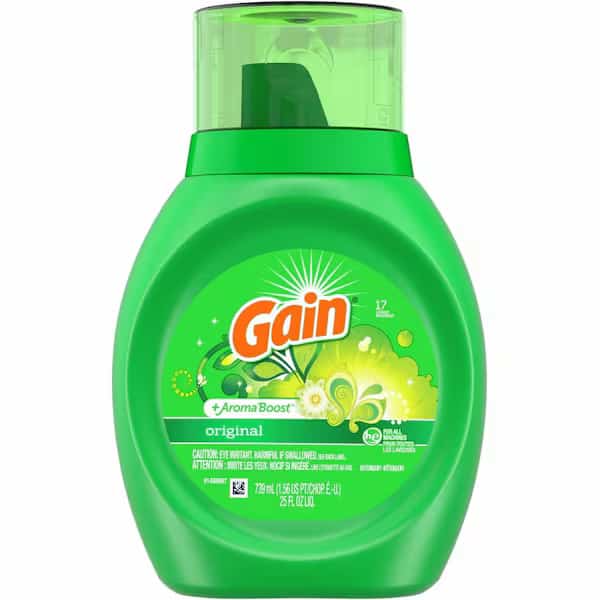 High Efficiency Laundry Detergent, 25 oz Bottle, Liquid, Original, 6 PK