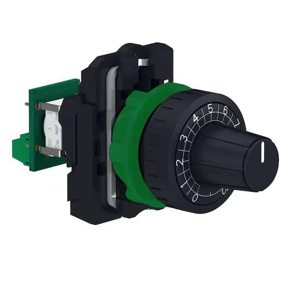 Head And Potentiometer, R100K, SCHNEIDER ELECTRIC, Mfr# XB5AD912R100K