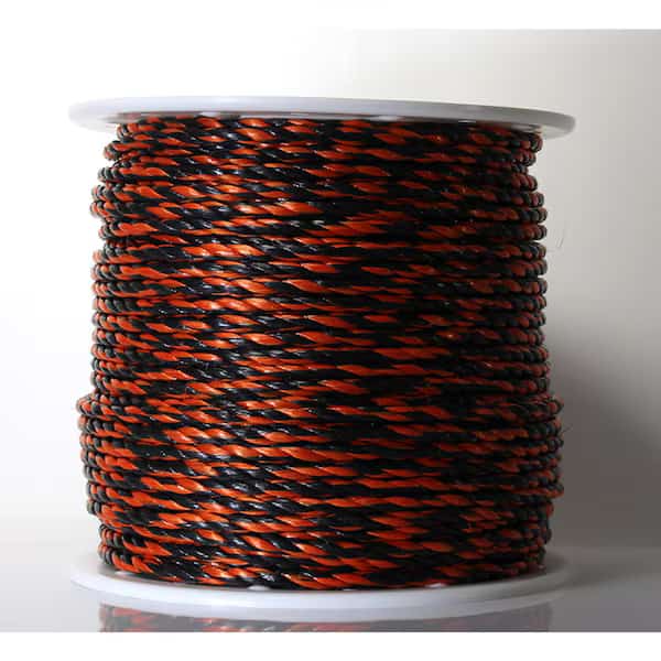 Koch Industries 3/8 in. D X 400 ft. L Black/Orange Twisted Poly Truck Rope