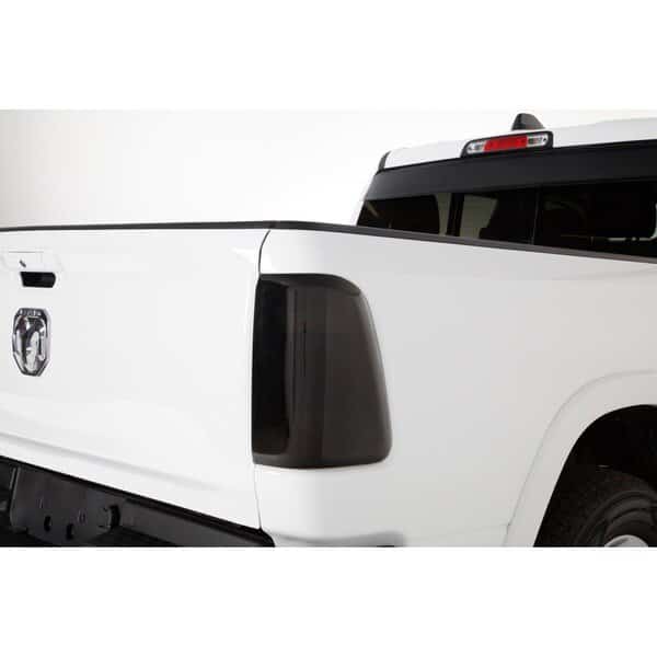 Tail Light Cover, Solid; Smoke; Plastic; Set Of 2; With 3M Dual Lock
