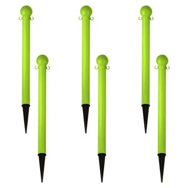 3" Safety Green Ground Pole (6-Pack)