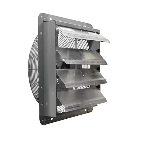 Shutter Fan, 16In Bld Dia, Galvalume, 120