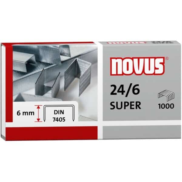 Premium Staples, 6mm, 24/6, 1k/Bx, PK1000