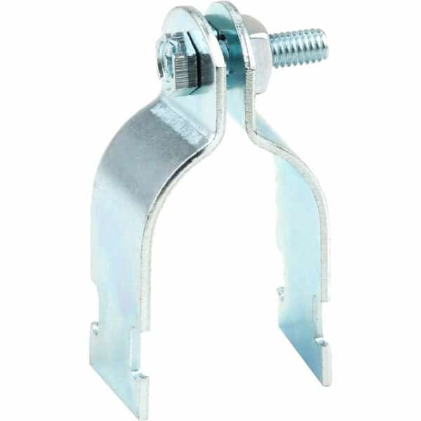 Clamp, Conduit; Strut Use, 1/2 in, Steel, Electro Galvanized