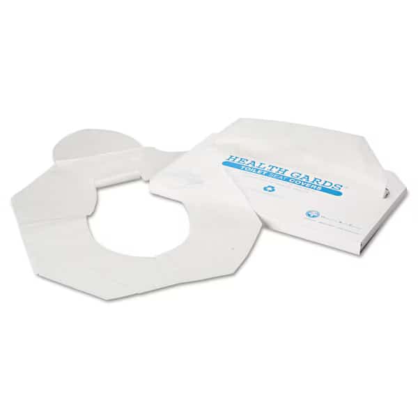 Toilet Seat Covers, 1/2 Fold, White
