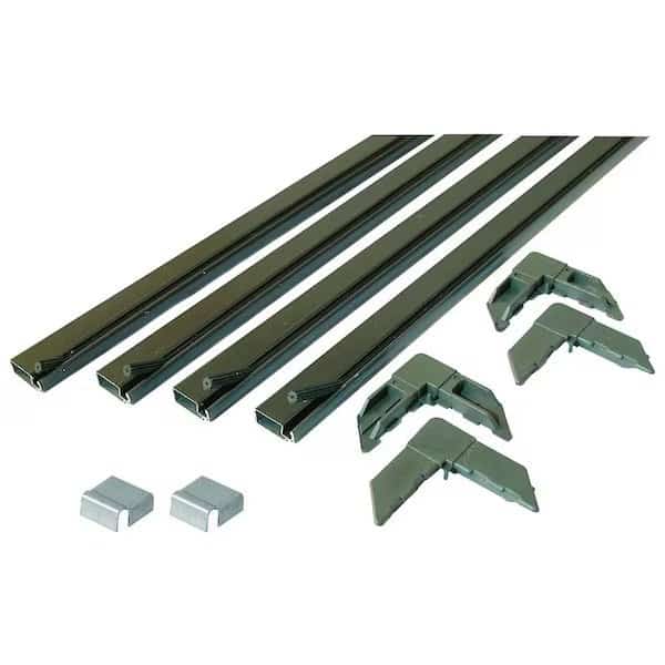 Screen Frame Kit, 4 ft L x 34 in W Dimensions, Aluminum, Bronze, 10Piece