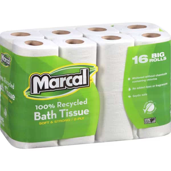 Bath Tissue, Standard, 2 Ply, 168 Sheets, White, 96 PK