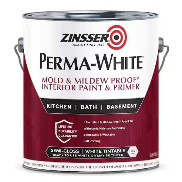 Latex Acryl InteriorWhiteSemiGlos,1gal, Mfr#: 2761, ZINSSER