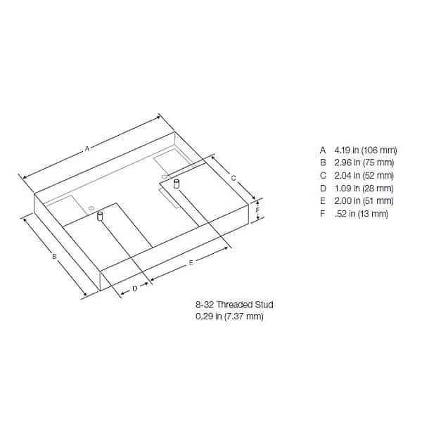 Adapter Plate, For Studded Ballasts