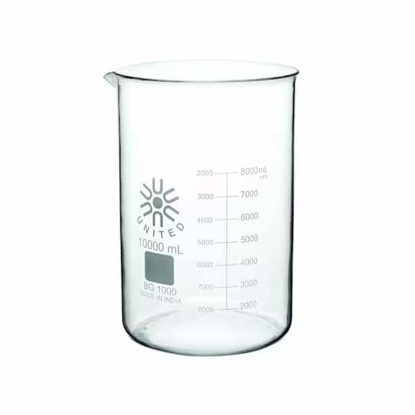 Beaker, Low-Form, Borosilicate, 10000 mL