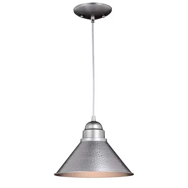 Outland 1 Light Pewter Farmhouse Outdoor Barn Dome Pendant
