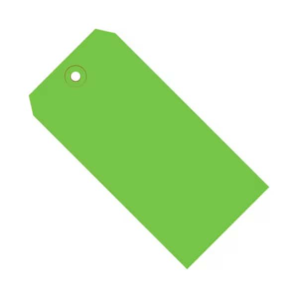 Global Industrial Shipping Tag #7 5-3/4inL x 2-7/8inW Light Green 1000/Pack