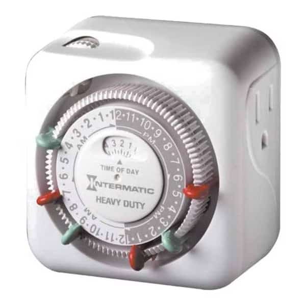 Timer, Mechanical, 120V, 15A, Plug In, Intermatic, Mfr#: TN311