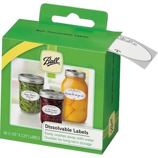 Dissolvable Label, 16 in L, 3 in W, BlackWhite