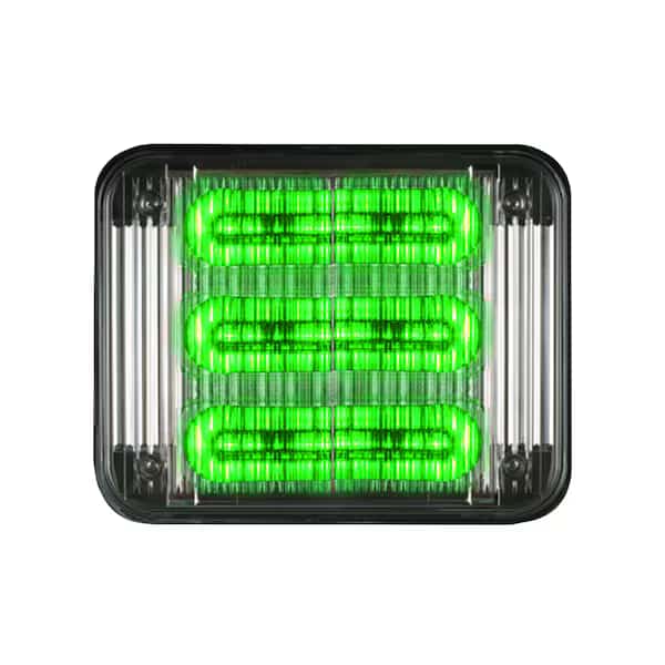 LED PrizmIi, Clear Lens, Green, REF12, 7"X9"