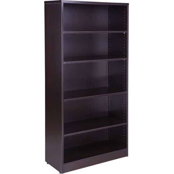 65.5 x 31 x 14 in. Bookcase, Mocha