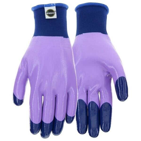 MG30856WML Breathable, MultiPurpose Work Gloves, Women's, ML, Elastic Knit Cuff, Purple