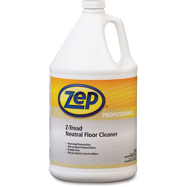 Zep Z-Tread Neutral Floor Cleaner, Gallon Bottle, 4 Bottles - 1041452