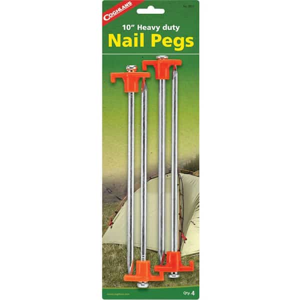 Coghlan's Silver Nail Pegs 13.625 in. H X 4.500 in. W X 10 in. L 4 pk