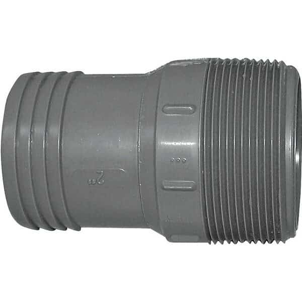 Boshart Pipe Adapter, 2 in, MPT x Insert, Polyethylene