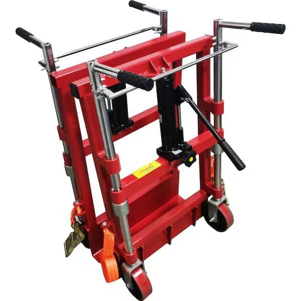 Premium Hydraulic Machinery Mover, 4400 lb. Cap, Steel Wheel With PU Tread, Set of 2