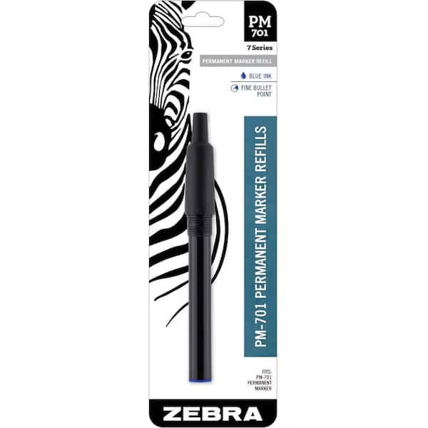Zebra Pen PM-701 Refill Blue 1pk - Fine Point - Blue Ink - Cap-off Ink - 1-/ Pack