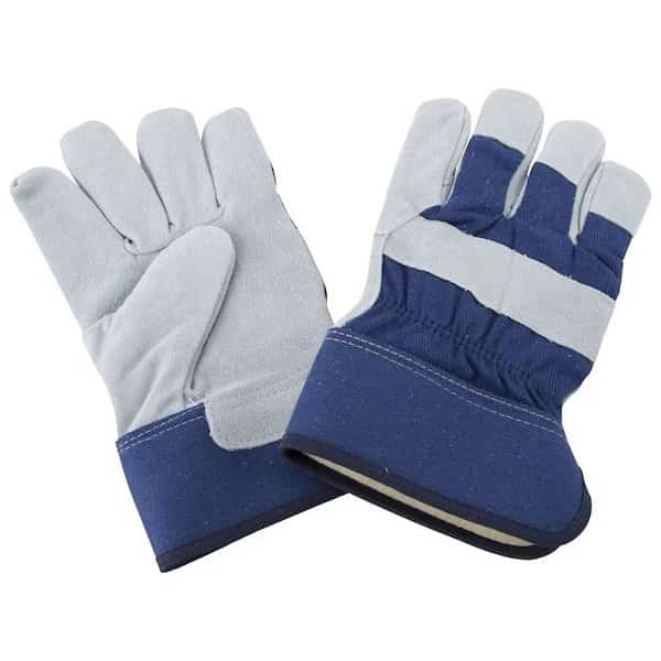 Gloves, For All Genders, L, 115 in L, Continuous Thumb, Wide Safety Cuff, Polyester Lining, Blue