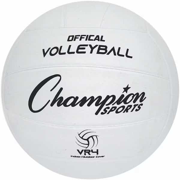 Rubber Volleyball, White, 24PK