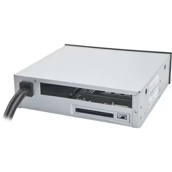 SYBA Multimedia SY-MRA55005 5.25 in. Bay Drive Adapter for Slim Optical Drive and Trayless Caddy for 2.5 in. SATA III HDD & SDD with 2 USB 3.0 Port