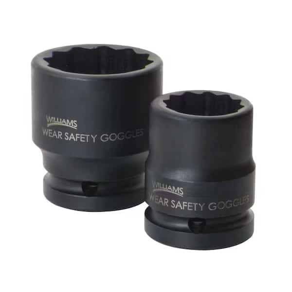 3/4" Drive Impact Socket Black Industrial, 3/4" D, 2-3/8 12Pt