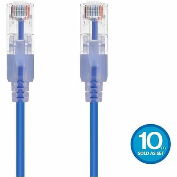 Voice and Data Patch Cord, 25 ft L, PK10