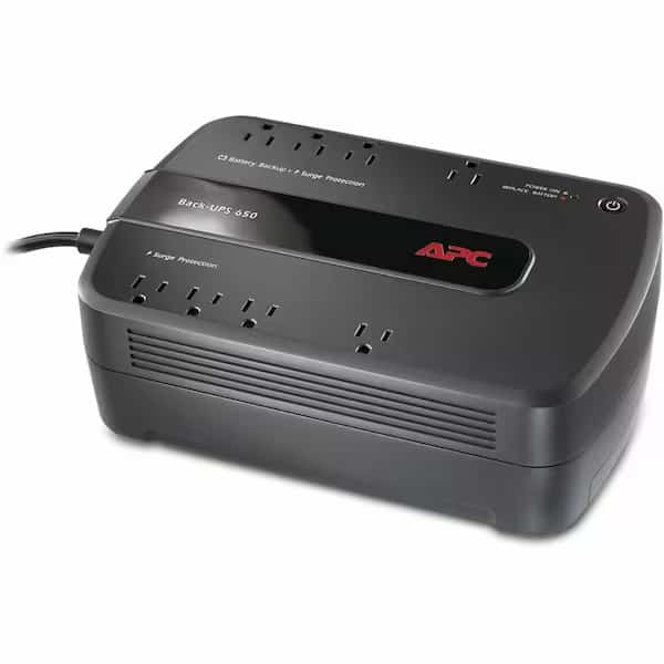 UPS System, 650VA, Standby, Out: 120V AC In: 120V AC