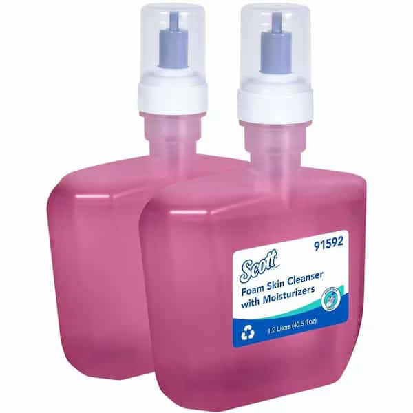 Foam Hand Soap, 1.2 L Hand Soap Refills for KCP ICON & Scott Pro Automatic Dispensers (2 Bottles)
