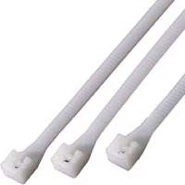 Cable Tie Assortment, 4 in, 8 in L, Natural, Nylon 6/6